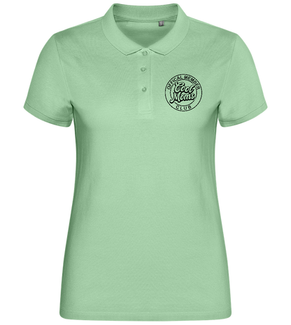 Member Cool Moms Club Design - Comfort women's polo shirt_ICE GREEN_front