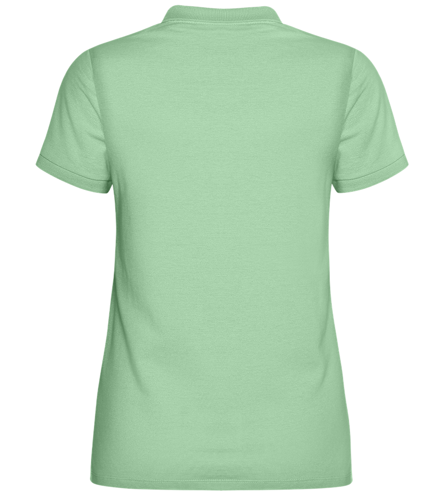 Member Cool Moms Club Design - Comfort women's polo shirt_ICE GREEN_back