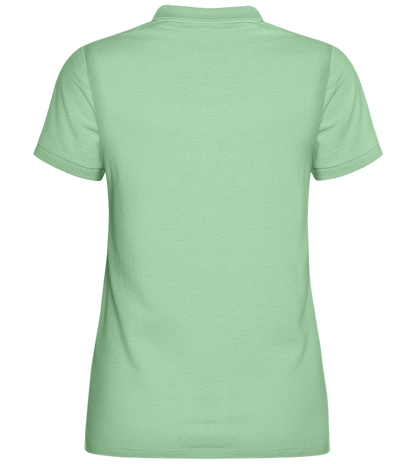 Member Cool Moms Club Design - Comfort women's polo shirt_ICE GREEN_back