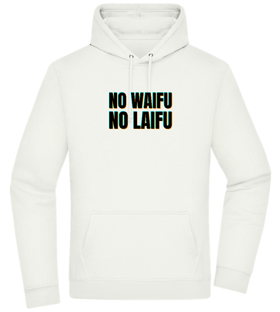 No Waifu No Laifu Design - Premium Essential Unisex Hoodie_CREAMY GREEN_front