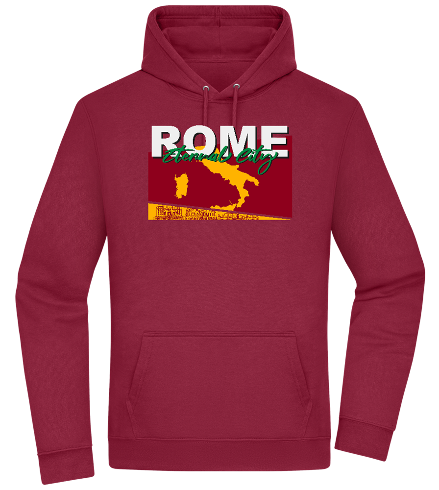 Eternal City Design - Premium Essential Unisex Hoodie_BORDEAUX_front