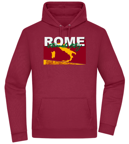 Eternal City Design - Premium Essential Unisex Hoodie_BORDEAUX_front