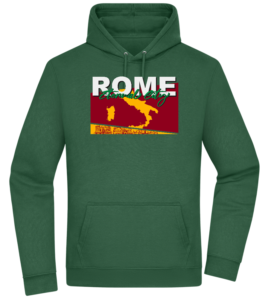 Eternal City Design - Premium Essential Unisex Hoodie_GREEN BOTTLE_front