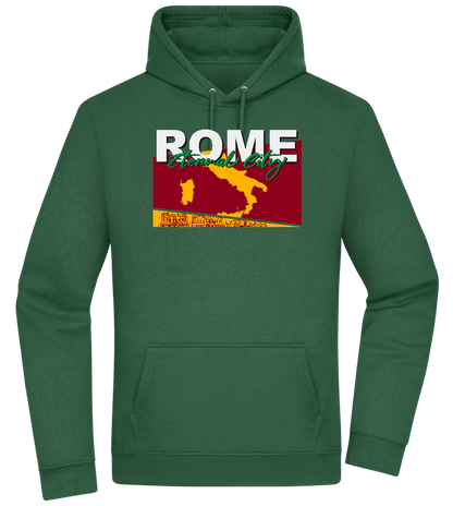 Eternal City Design - Premium Essential Unisex Hoodie_GREEN BOTTLE_front