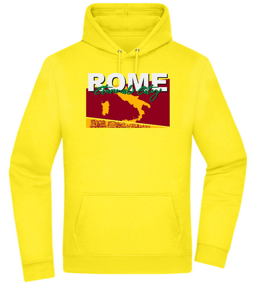 Eternal City Design - Premium Essential Unisex Hoodie_YELLOW_front