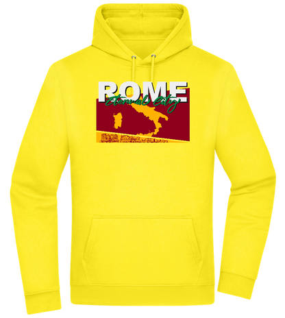 Eternal City Design - Premium Essential Unisex Hoodie_YELLOW_front