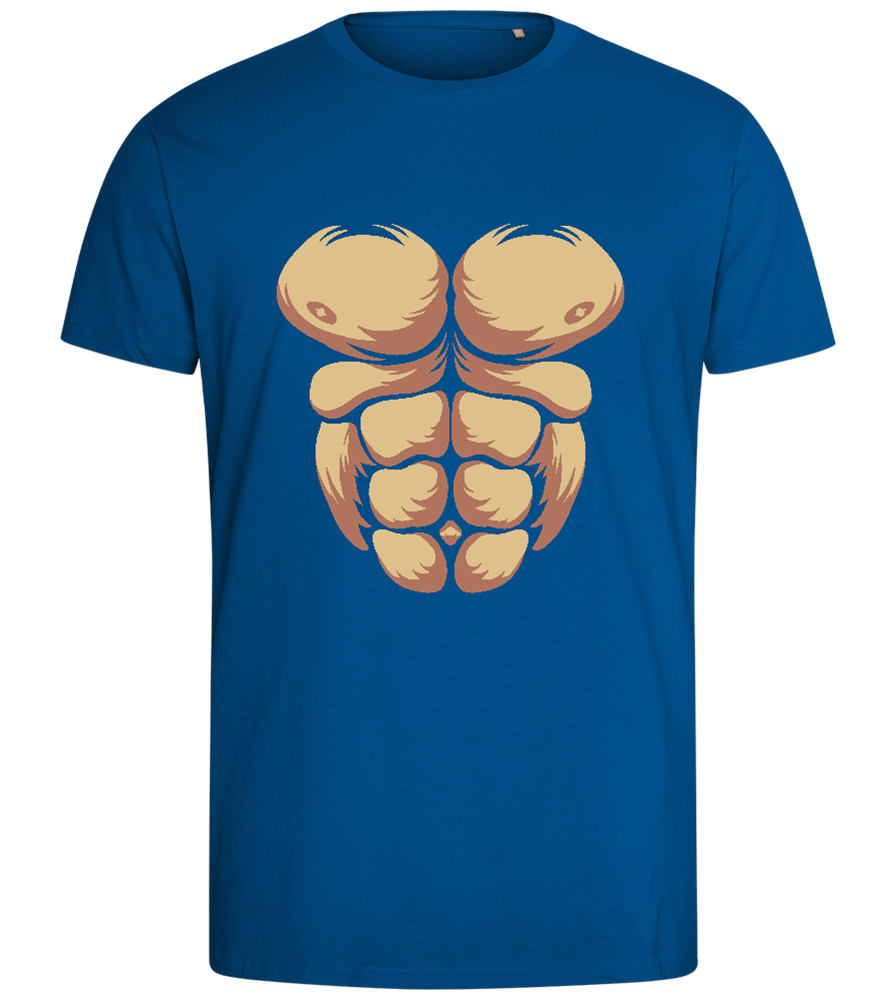 Beast Mode Abs Design - Comfort men's fitted t-shirt_ROYAL_front