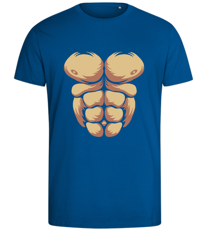 Beast Mode Abs Design - Comfort men's fitted t-shirt_ROYAL_front