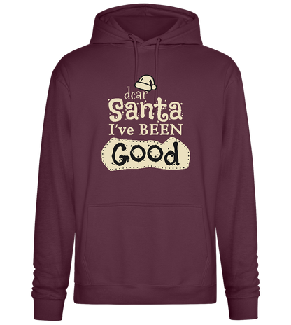 I've Been Good Design - Premium Essential Unisex Hoodie_BORDEAUX_front