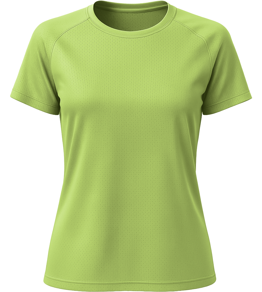 Performance women's sport t-shirt_APPLE GREEN_front