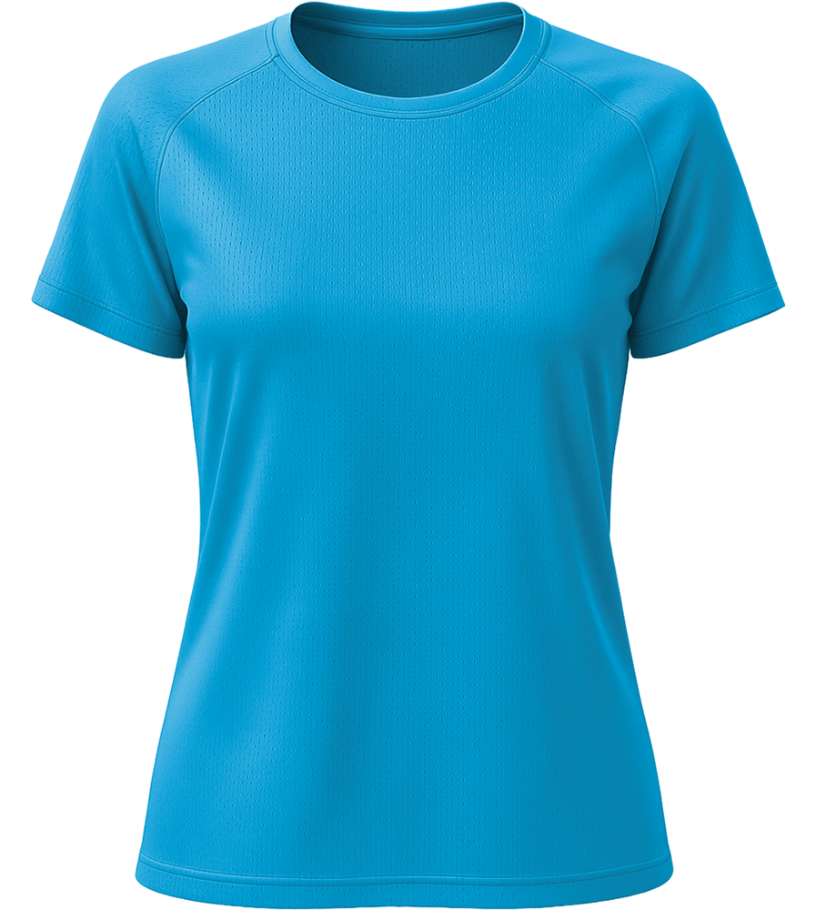 Performance women's sport t-shirt_AQUA_front