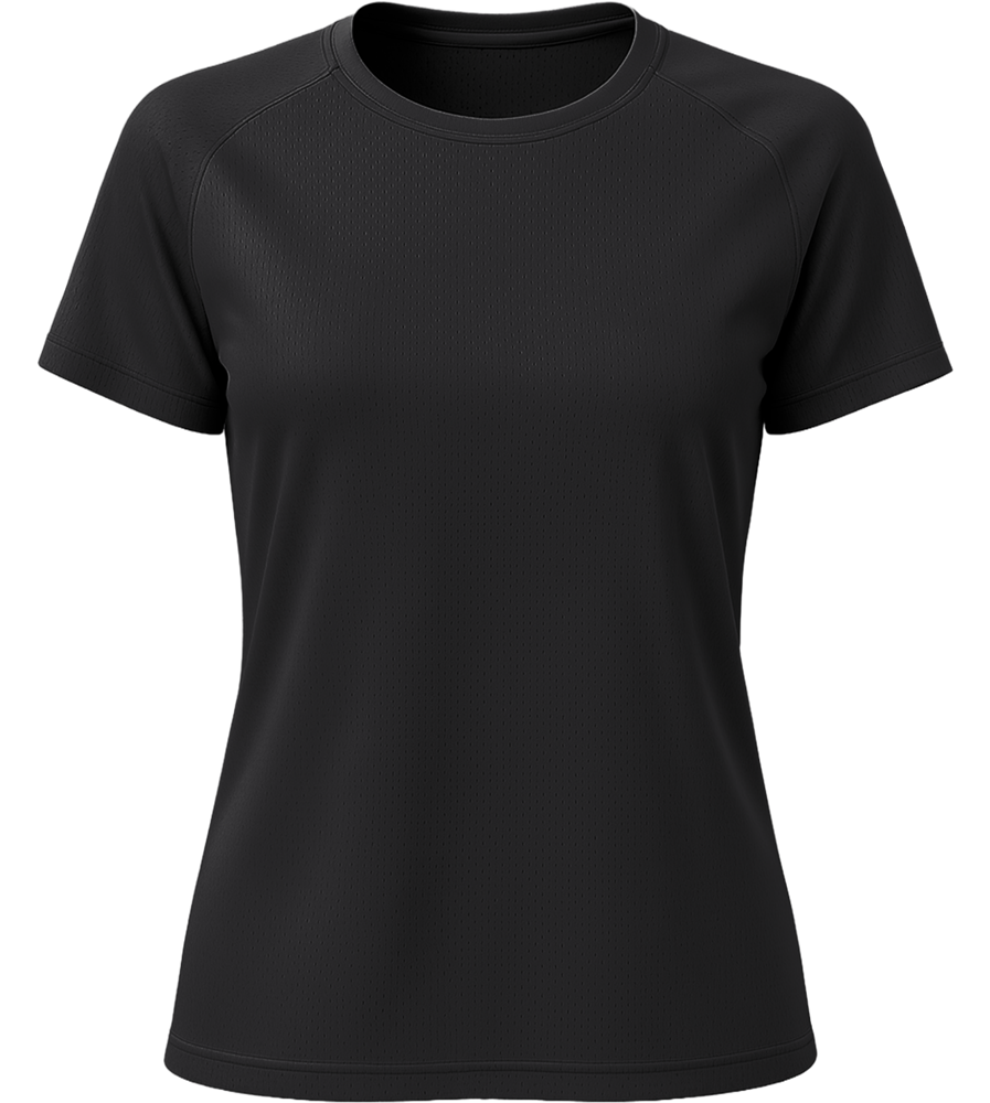 Performance women's sport t-shirt_BLACK_front