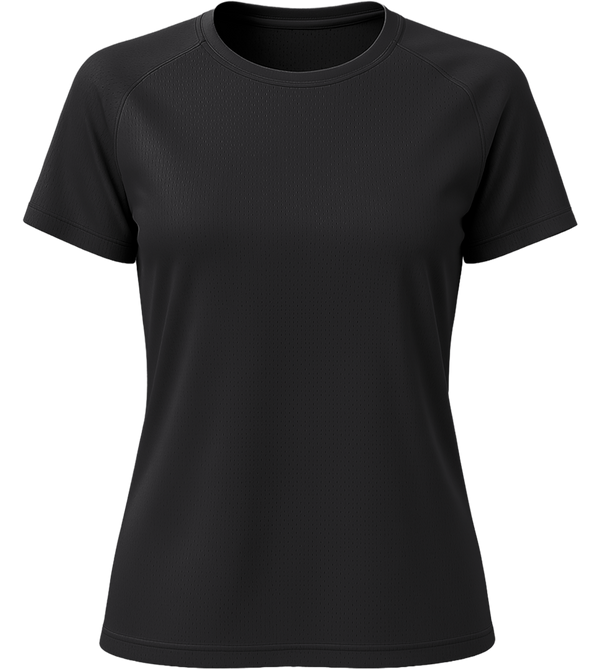 Performance women's sport t-shirt_BLACK_front