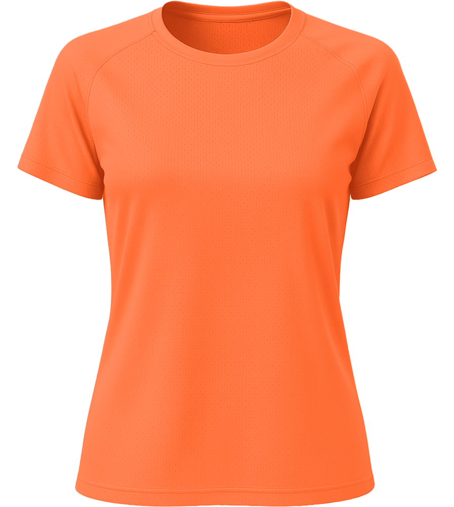 Performance women's sport t-shirt_NEON ORANGE_front