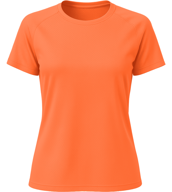 Performance women's sport t-shirt_NEON ORANGE_front