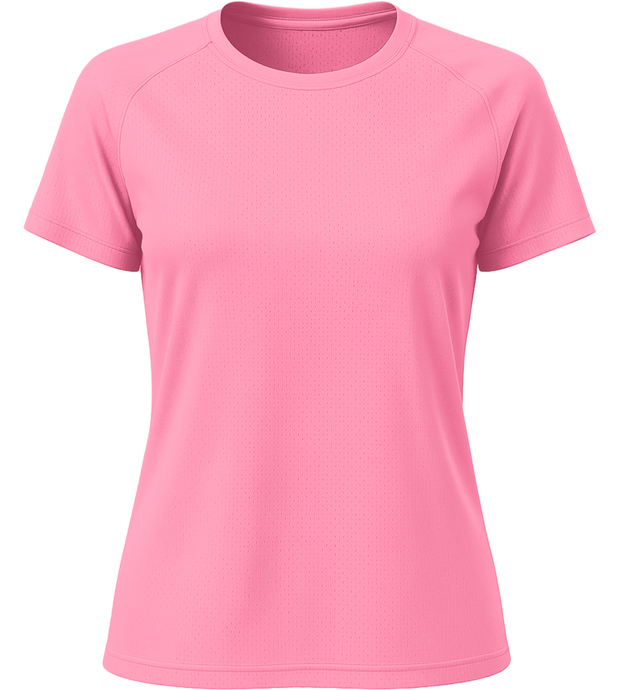 Performance women's sport t-shirt_NEON PINK 2_front