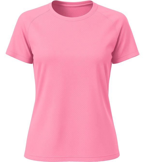 Performance women's sport t-shirt_NEON PINK 2_front