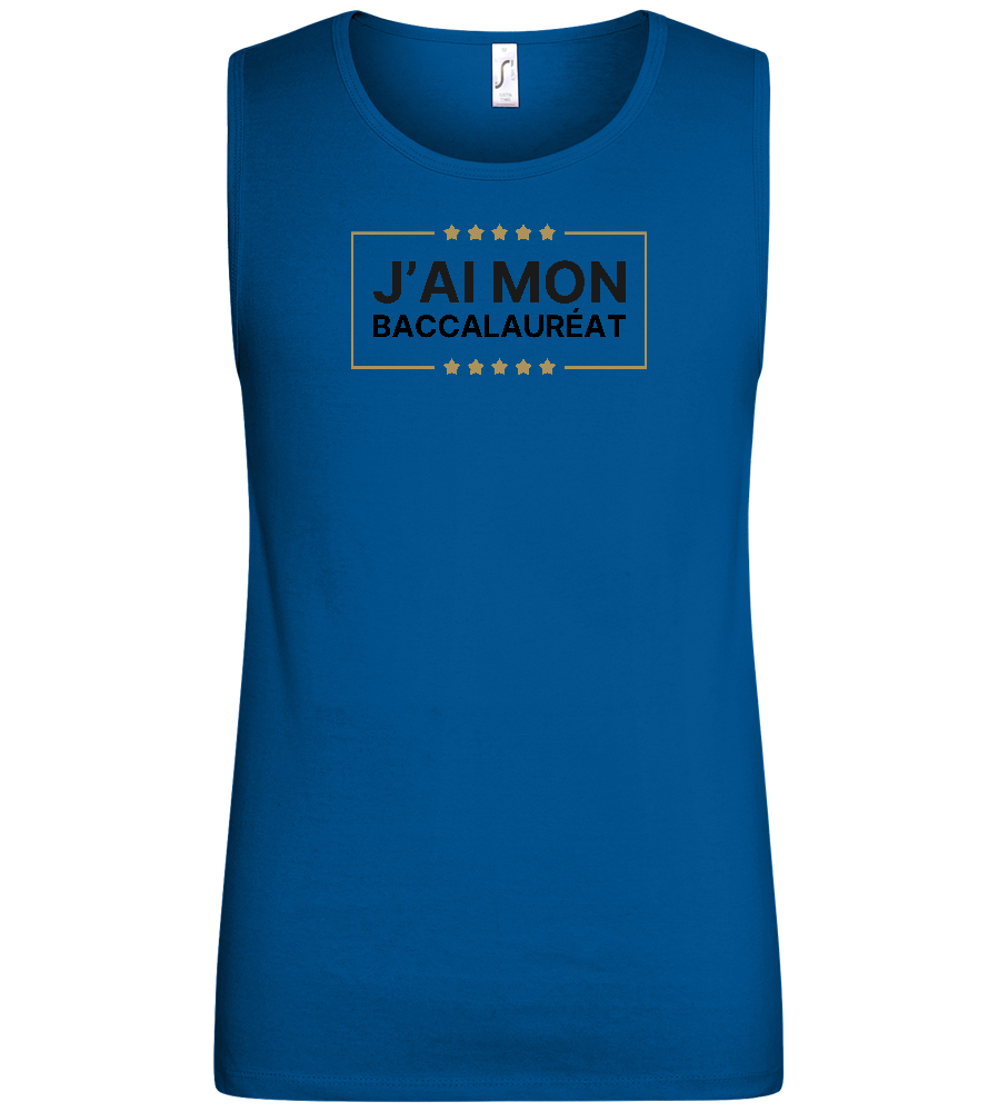 J'ai Mon Bac Design - Basic men's tank top_ROYAL_front