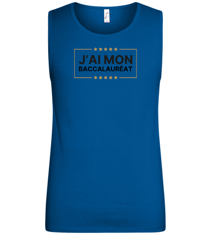 J'ai Mon Bac Design - Basic men's tank top_ROYAL_front