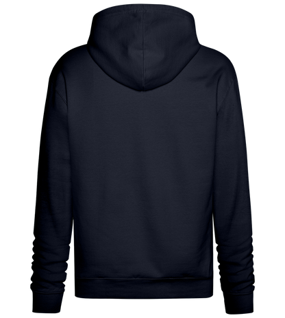 Horse Rider Neon Lights Design - Premium Essential Unisex Hoodie_FRENCH NAVY_back