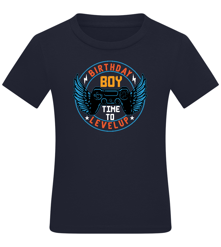 Birthday Level Up Design - Comfort boys fitted t-shirt_FRENCH NAVY_front