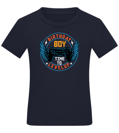 Birthday Level Up Design - Comfort boys fitted t-shirt_FRENCH NAVY_front