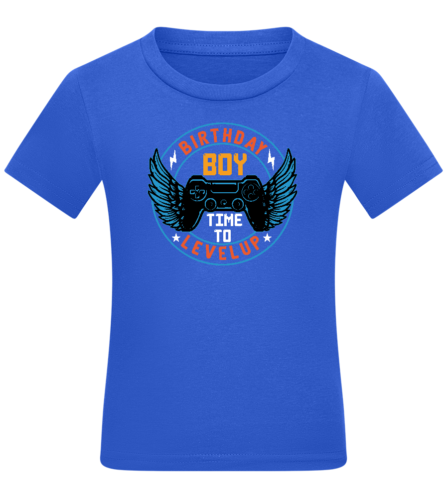 Birthday Level Up Design - Comfort boys fitted t-shirt_ROYAL_front