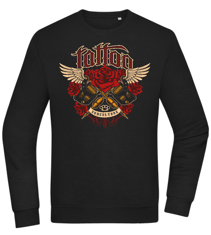 Subculture Tattoo Design - Comfort Essential Unisex Sweater_BLACK_front