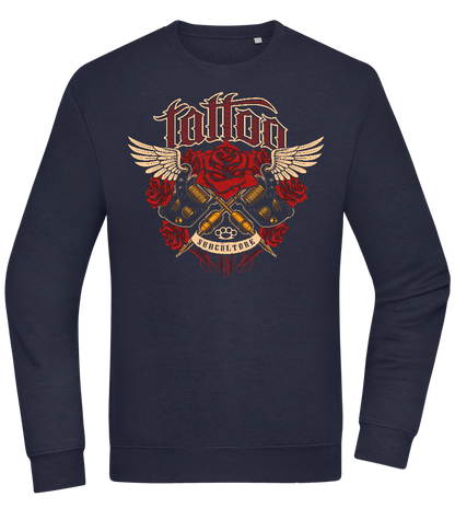 Subculture Tattoo Design - Comfort Essential Unisex Sweater_FRENCH NAVY_front