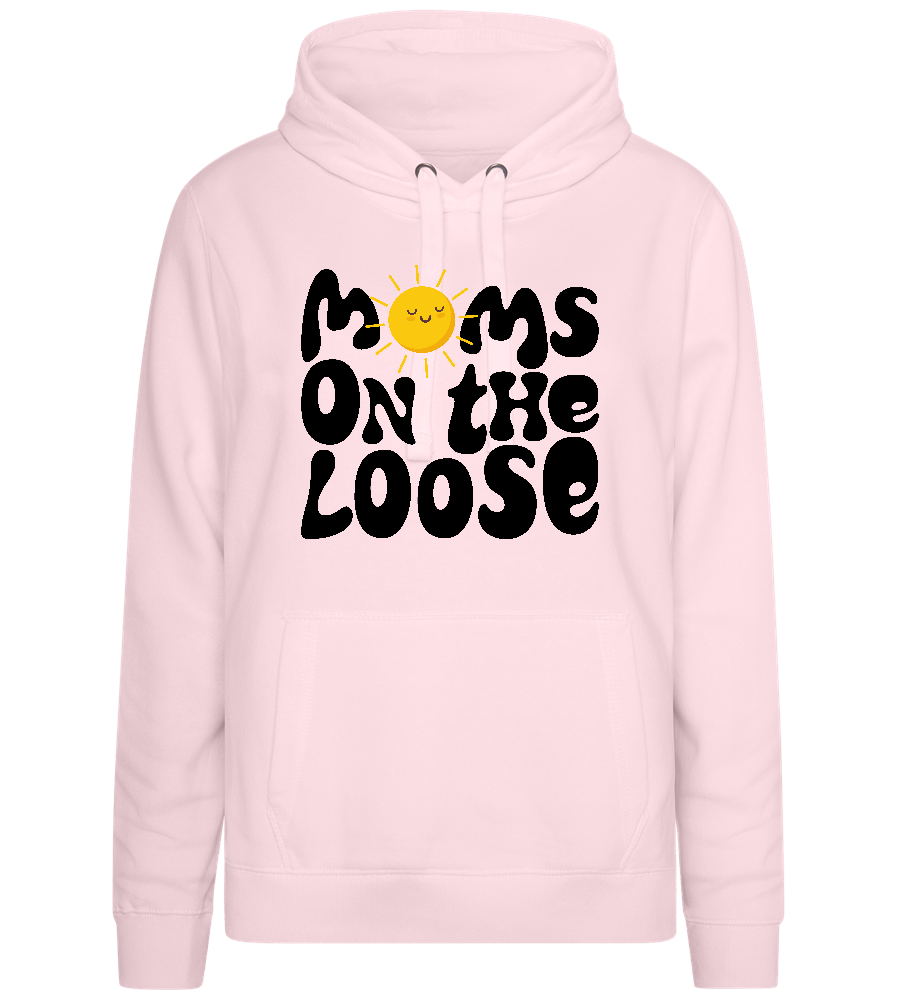 Moms on the Loose Design - Premium women's hoodie_LIGHT PEACH ROSE_front