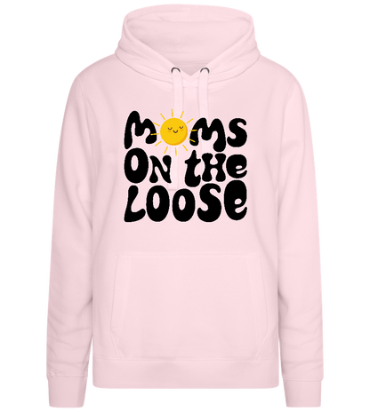 Moms on the Loose Design - Premium women's hoodie_LIGHT PEACH ROSE_front