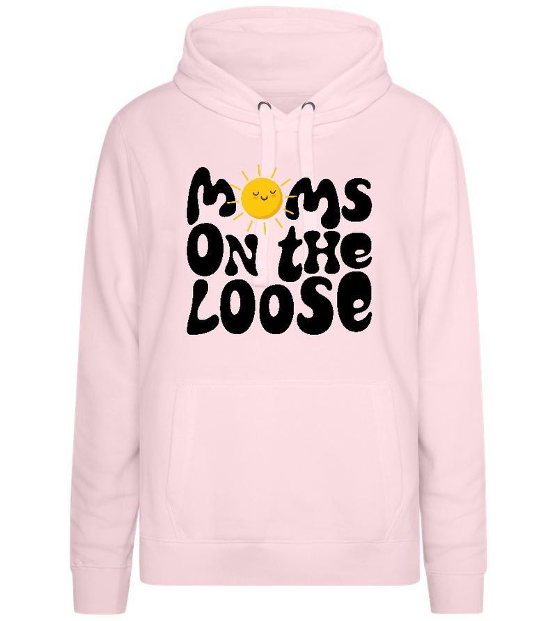 Moms on the Loose Design - Premium women's hoodie_LIGHT PEACH ROSE_front