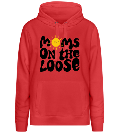 Moms on the Loose Design - Premium women's hoodie_RED_front