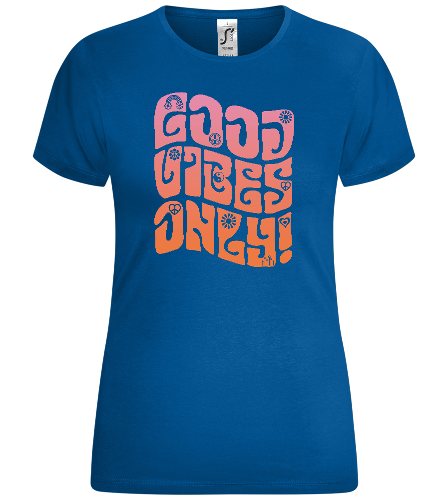 Good Vibes Only Gradient Design - Comfort women's t-shirt_ROYAL_front