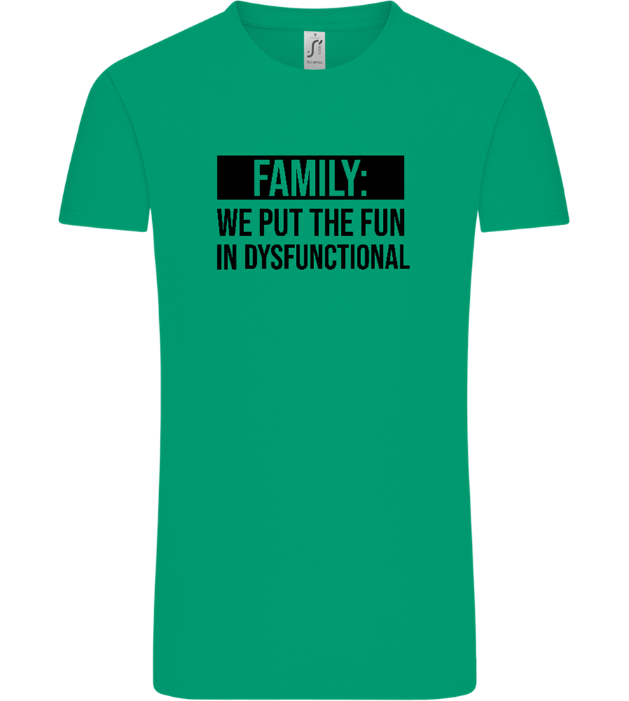 Fun in Dysfunctional Design - Comfort Unisex T-Shirt_SPRING GREEN_front