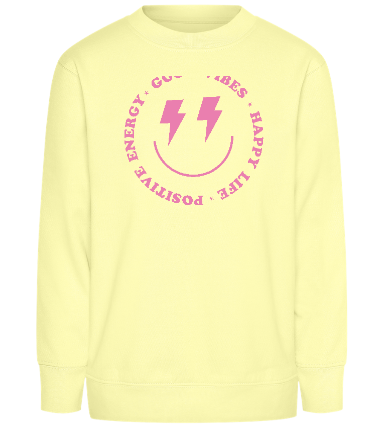 Positive Energy Design - Comfort Kids Sweater_AMARELO CLARO_front