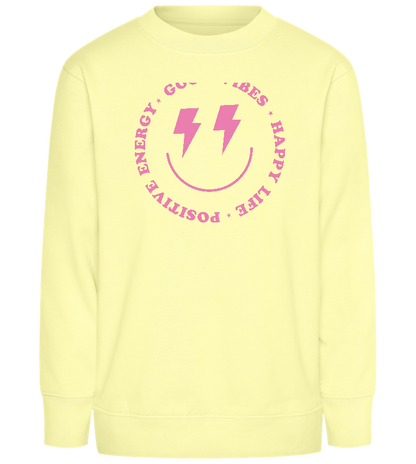 Positive Energy Design - Comfort Kids Sweater_AMARELO CLARO_front