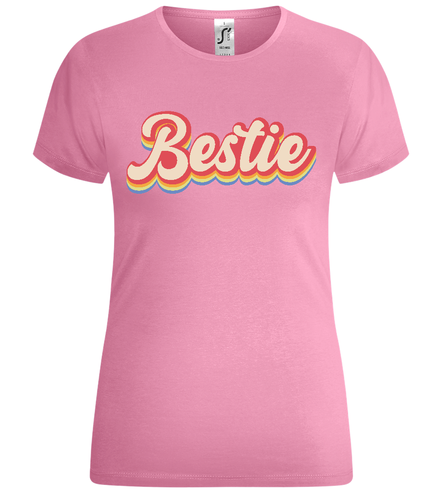 Retro Bestie Design - Comfort women's t-shirt_PINK ORCHID_front