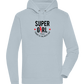 Super Girl Forever Design - Premium unisex hoodie_CREAMY BLUE_front