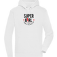 Super Girl Forever Design - Premium unisex hoodie_WHITE_front