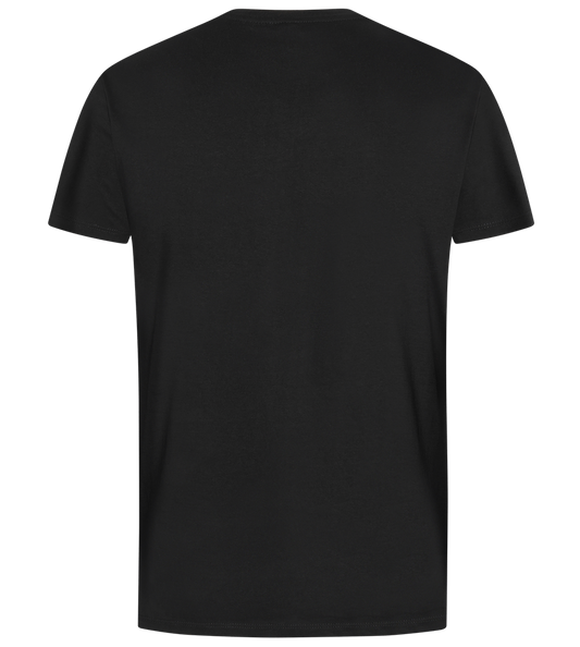 What The Buck Design - Premium men's v-neck t-shirt_DEEP BLACK_back