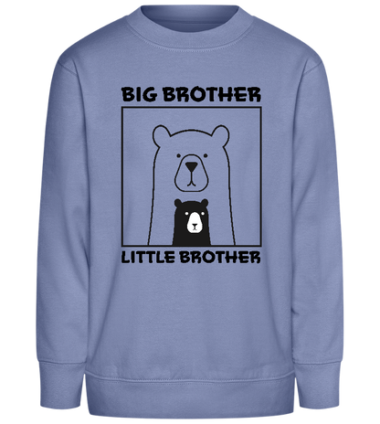 Big Brother Little Brother Bears Design - Comfort Kids Sweater_BLUE_front