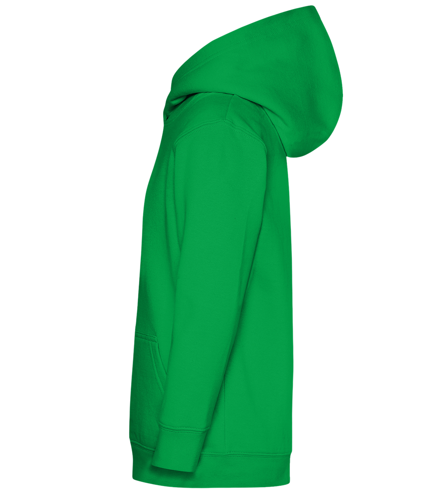 Sleighin' It Design - Comfort Kids Hoodie_MEADOW GREEN_left