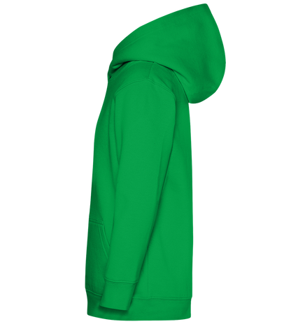 Sleighin' It Design - Comfort Kids Hoodie_MEADOW GREEN_left