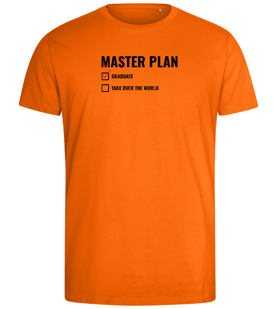 Master Plan Design - Comfort men's fitted t-shirt_ORANGE_front