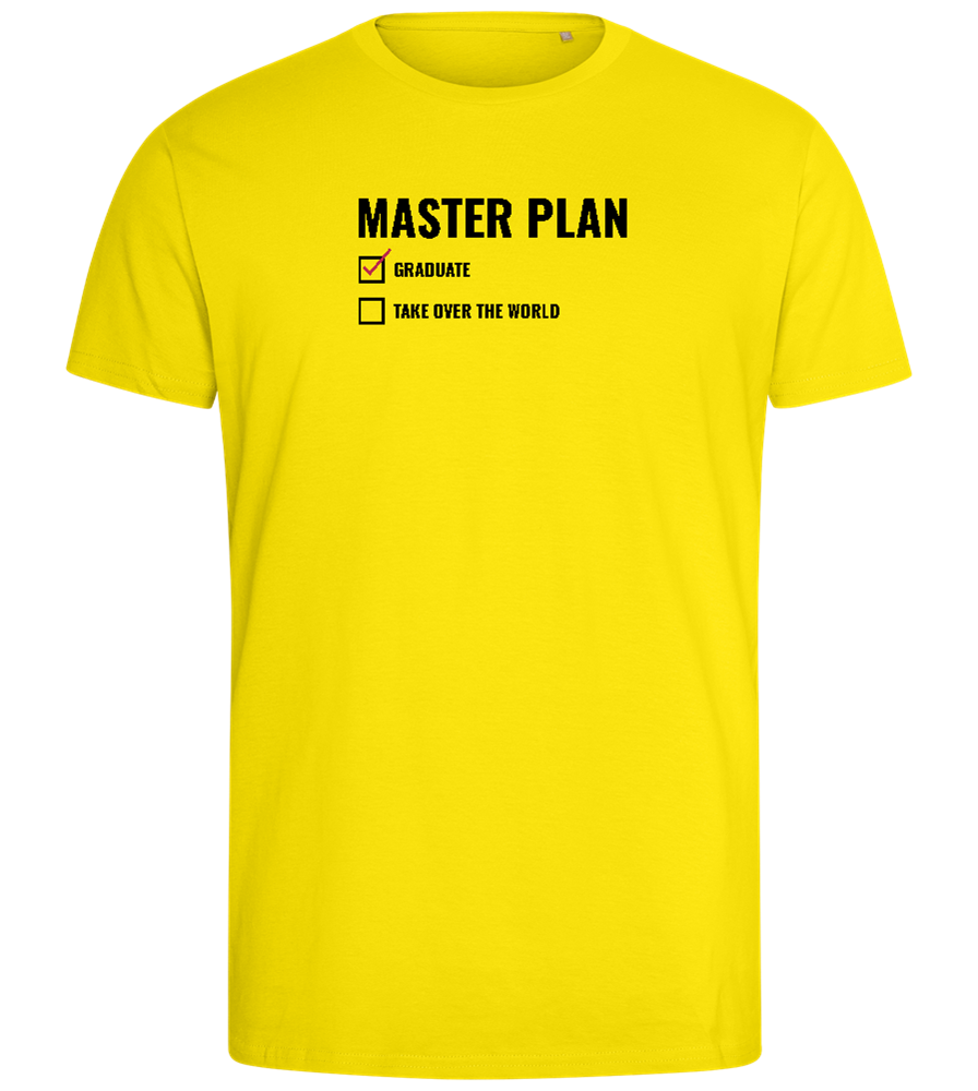 Master Plan Design - Comfort men's fitted t-shirt_YELLOW_front