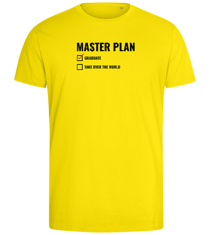 Master Plan Design - Comfort men's fitted t-shirt_YELLOW_front