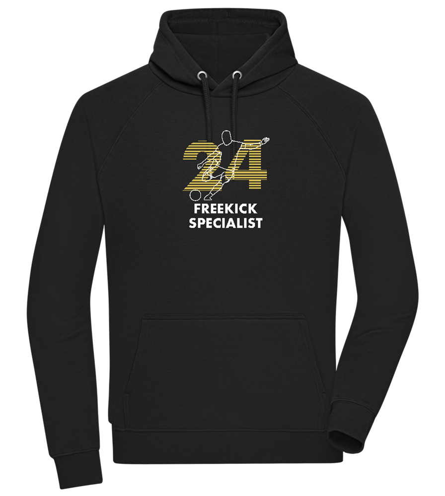 Freekick Specialist Design - Comfort unisex hoodie_BLACK_front