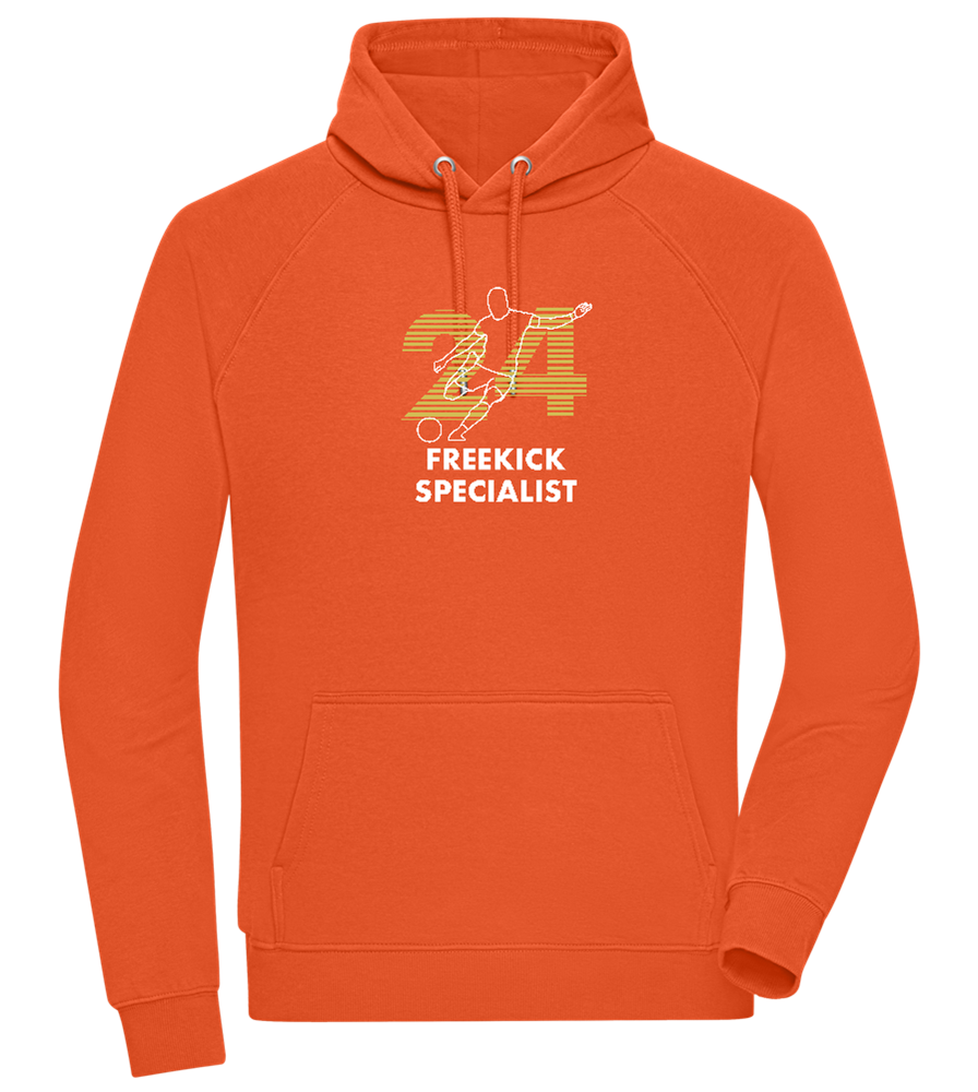 Freekick Specialist Design - Comfort unisex hoodie_BURNT ORANGE_front