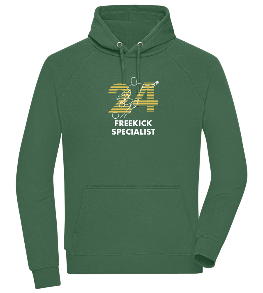 Freekick Specialist Design - Comfort unisex hoodie_GREEN BOTTLE_front